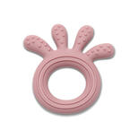 Hochet de dentition en silicone Octopus Rose