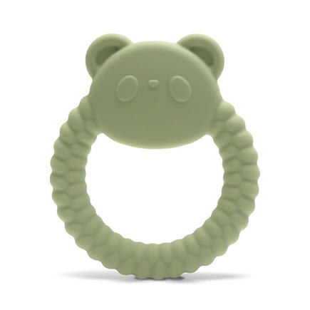 Hochet de dentition en silicone Panda Vert LORELLI - 2