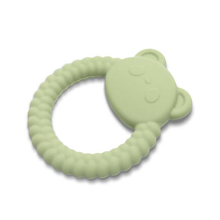 Hochet de dentition en silicone Panda Vert LORELLI