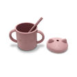 Tasse en silicone avec poignet et paille ROSE LORELLI