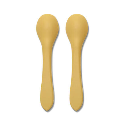 Lot de 2 cuillères en silicone JAUNE  LORELLI - 2