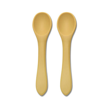 Lot de 2 cuillères en silicone JAUNE  LORELLI