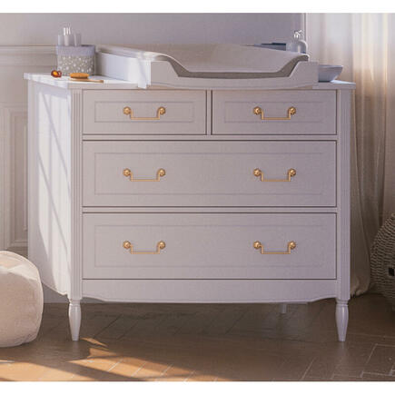 Commode 3 tiroirs LAFAYETTE Neige THEO - 3