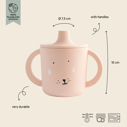 Tasse d'apprentissage en silicone Mrs. Rabbit - Rose TRIXIE - 2