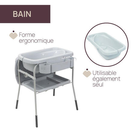 Combi bain Change Cuddle & Bubble - Graphite Melange CHICCO - 2