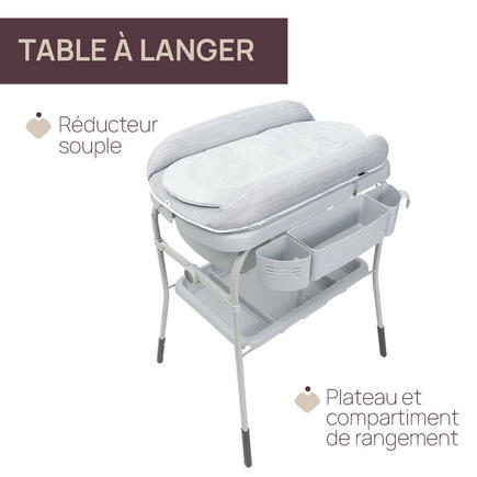 Combi bain Change Cuddle & Bubble - Graphite Melange CHICCO - 3