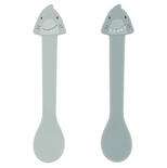 Lot de 2 cuillères silicone Mr. Shark - bleu