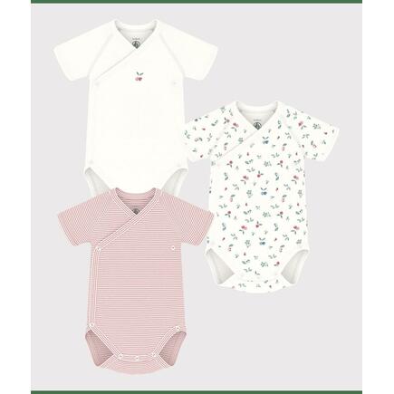 Lot de 3 bodies de manches courtes 12m PETIT BATEAU