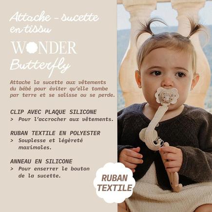 Attache sucette ruban Wonderland Rose SUAVINEX - 5