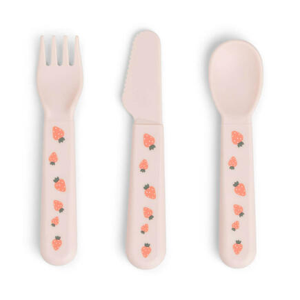 Set de 3 couverts Foodie Tiny Farm Rose DONE BY DEER