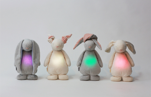 Peluche lapin lumineuse clearance et musicale